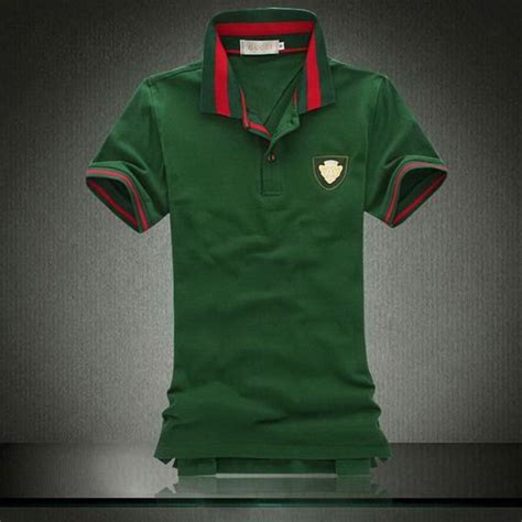 camisa gucci verde|authentic gucci polo shirts.